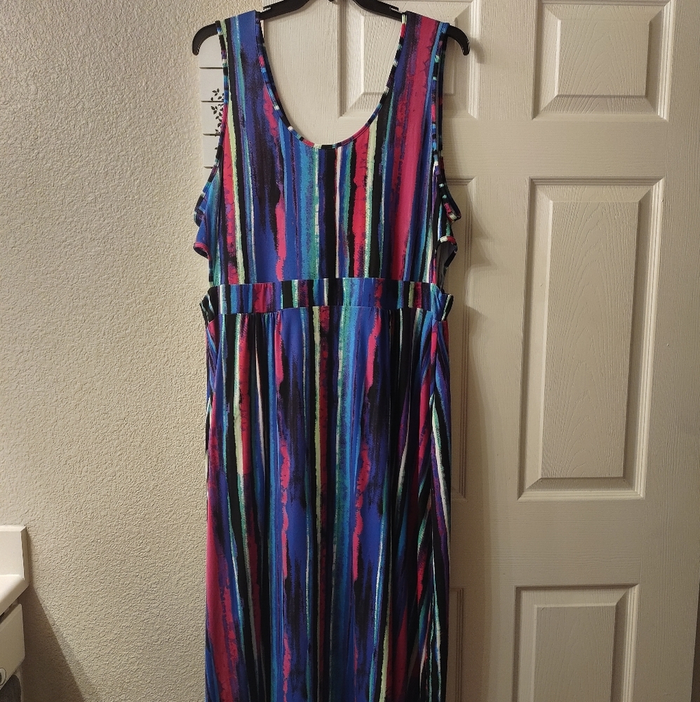 Striped maxi dress